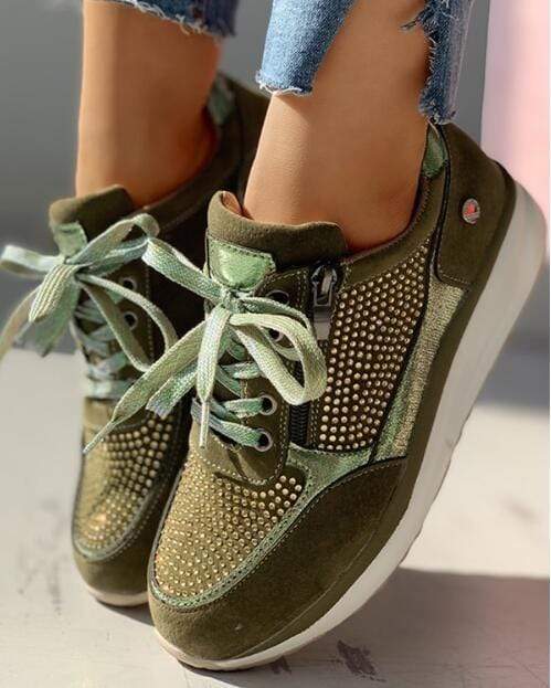 Women’s Platform Sneakers Sporty Lace-Up Design for Summer Style 5