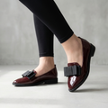 Women’s Pointed Toe Loafers Chic Bow Detail Elegant Style 0