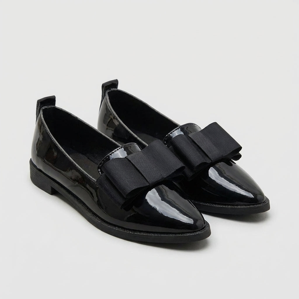 Women’s Pointed Toe Loafers Chic Bow Detail Elegant Style 4