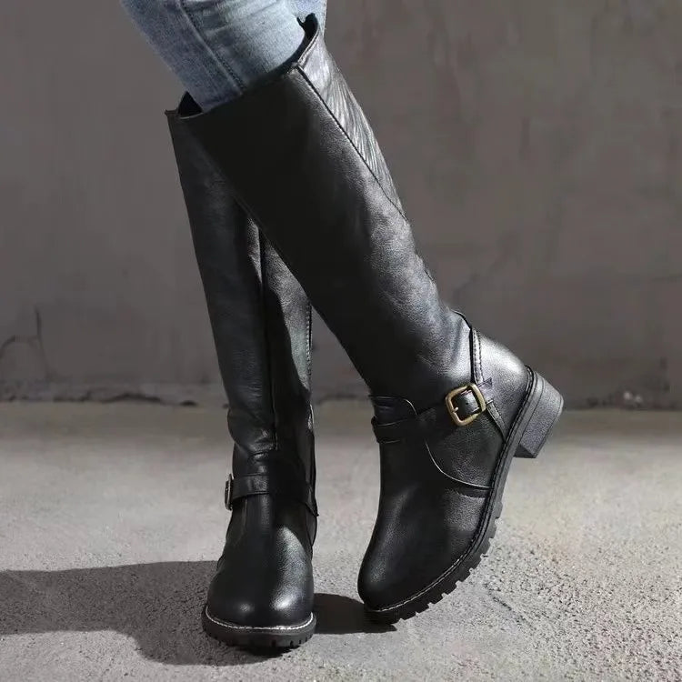 Women’s Premium Leather Boots Chic Design for All-Day Wear 1