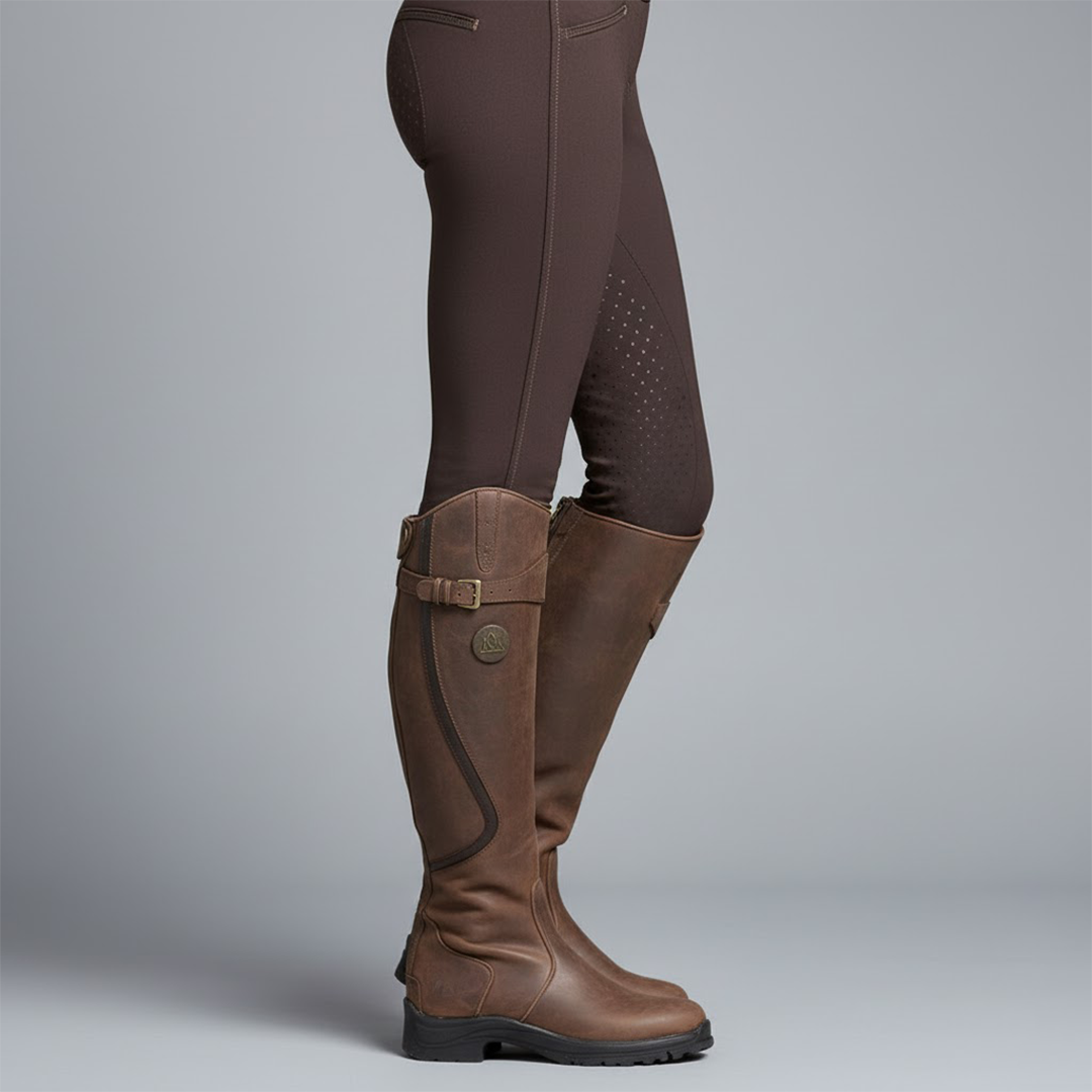 Women’s Premium Leather Outdoor Riding Boots Stylish and Durable Design 0