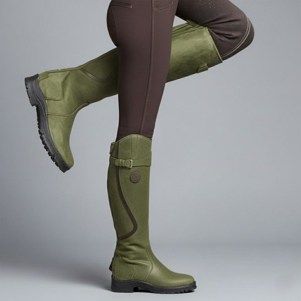 Women’s Premium Leather Outdoor Riding Boots Stylish and Durable Design 9