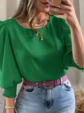 Women’s Puff Sleeve Blouse Lightweight Summer Elegance 0