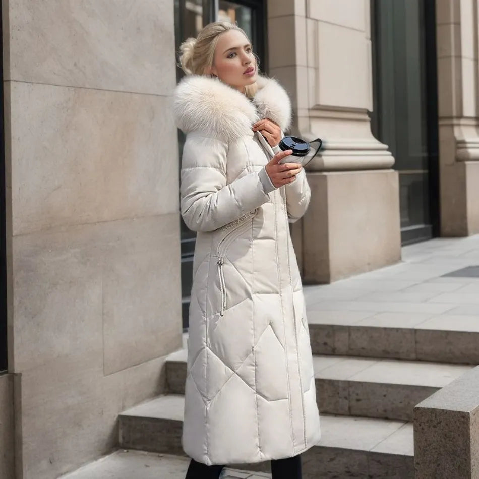 Women’s Quilted Winter Coat with Hood Stylish Design 2