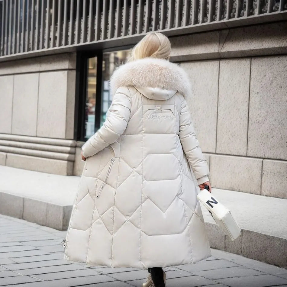 Women’s Quilted Winter Coat with Hood Stylish Design 4