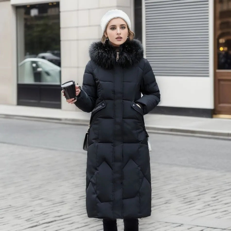 Women’s Quilted Winter Coat with Hood Stylish Design 5