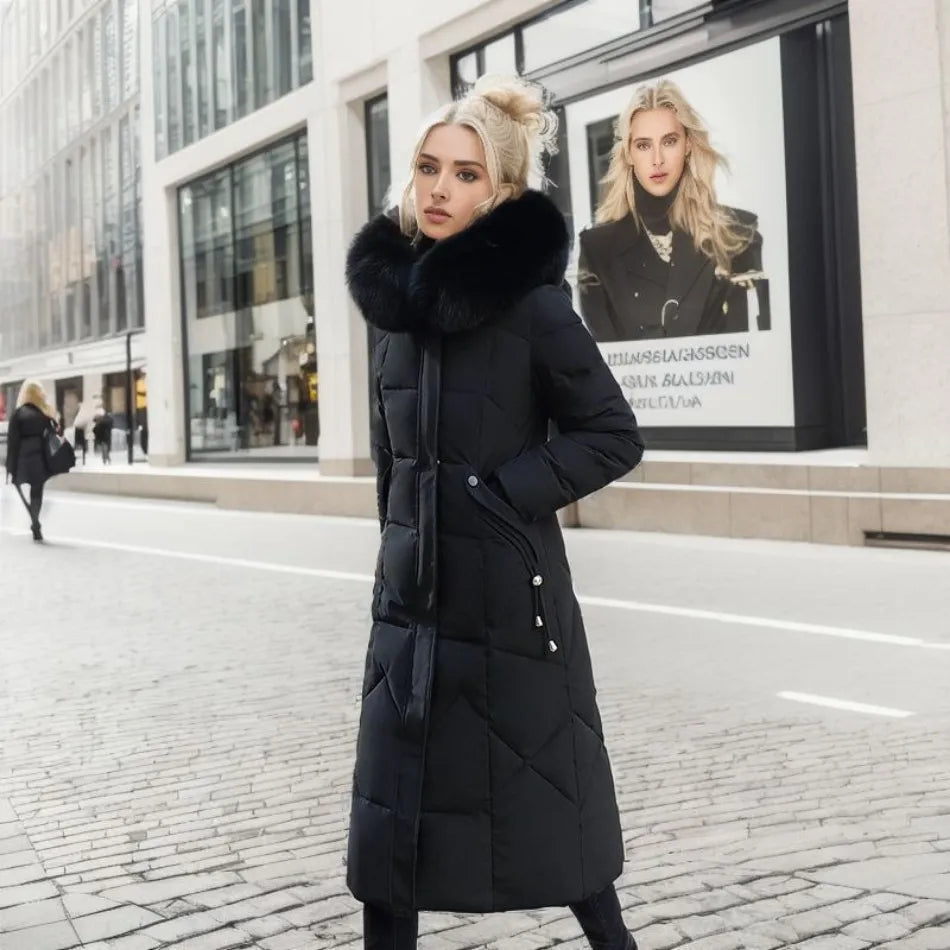 Women’s Quilted Winter Coat with Hood Stylish Design 7