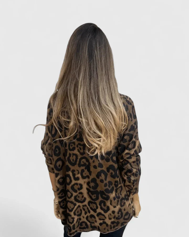 Women’s Relaxed Fit Leopard Print Top Stylish Design 2