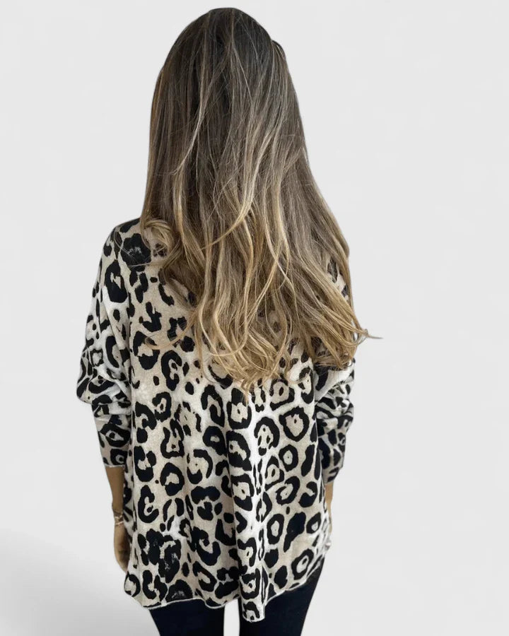 Women’s Relaxed Fit Leopard Print Top Stylish Design 5