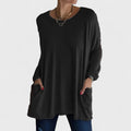 Women’s Relaxed Fit Long Sleeve Top Effortless Everyday Style 0