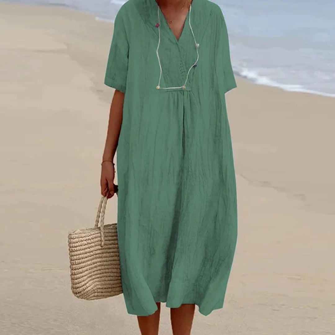 Women’s Relaxed Fit Midi Dress Elegant Summer Style 6