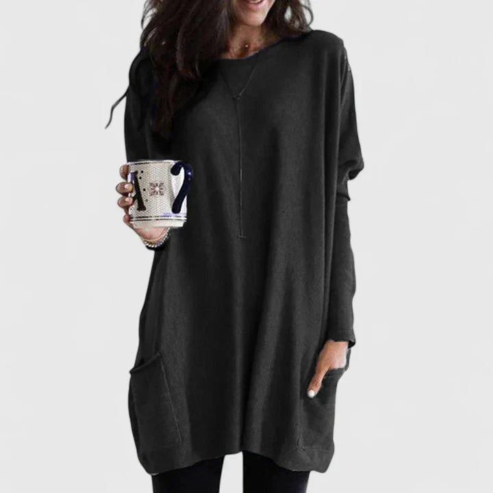 Women’s Relaxed Fit Tunic with Pockets for Effortless Style 0