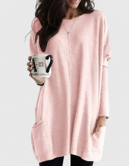 Women’s Relaxed Fit Tunic with Pockets for Effortless Style 1