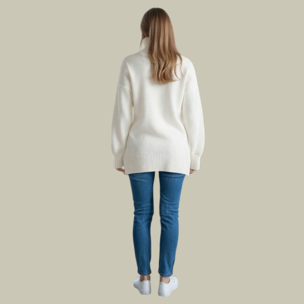 Women’s Relaxed Fit Turtleneck Sweater Cozy Winter Style 2