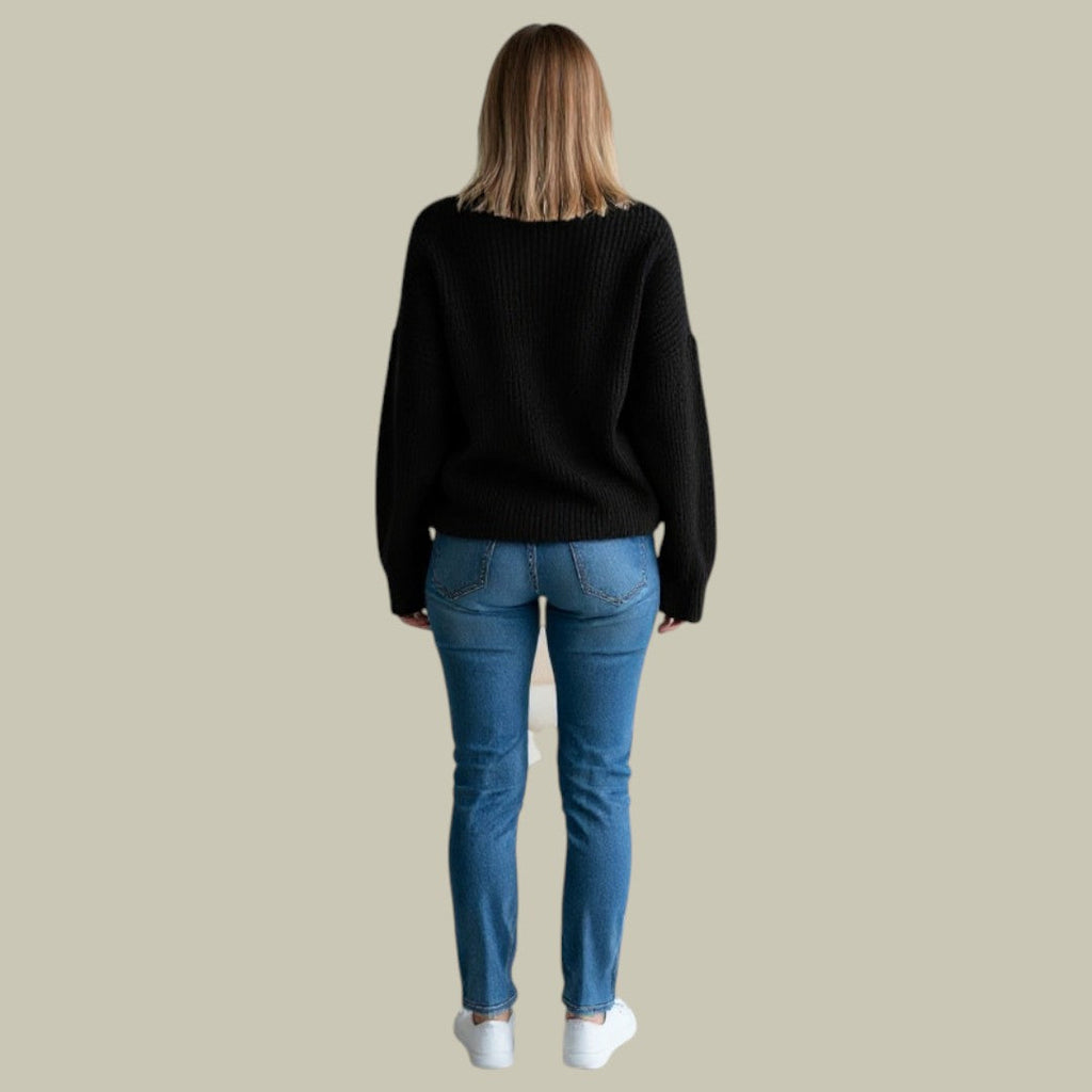 Women’s Relaxed Fit Turtleneck Sweater Cozy Winter Style 3