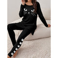 Women’s Relaxed Fit Two-Piece Lounge Set with Playful Print 0