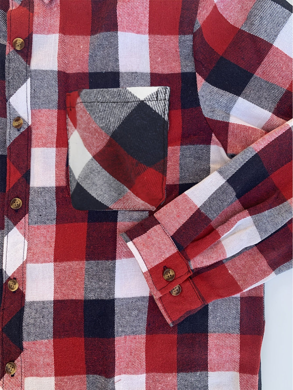 Women’s Relaxed Flannel Shirt Classic Buffalo Check Design 3