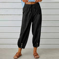 Women’s Relaxed High Waist Pants Comfortable Summer Style 0