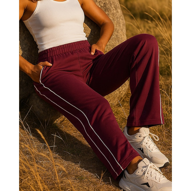 Women’s Relaxed Joggers with Side Stripe Detail 2