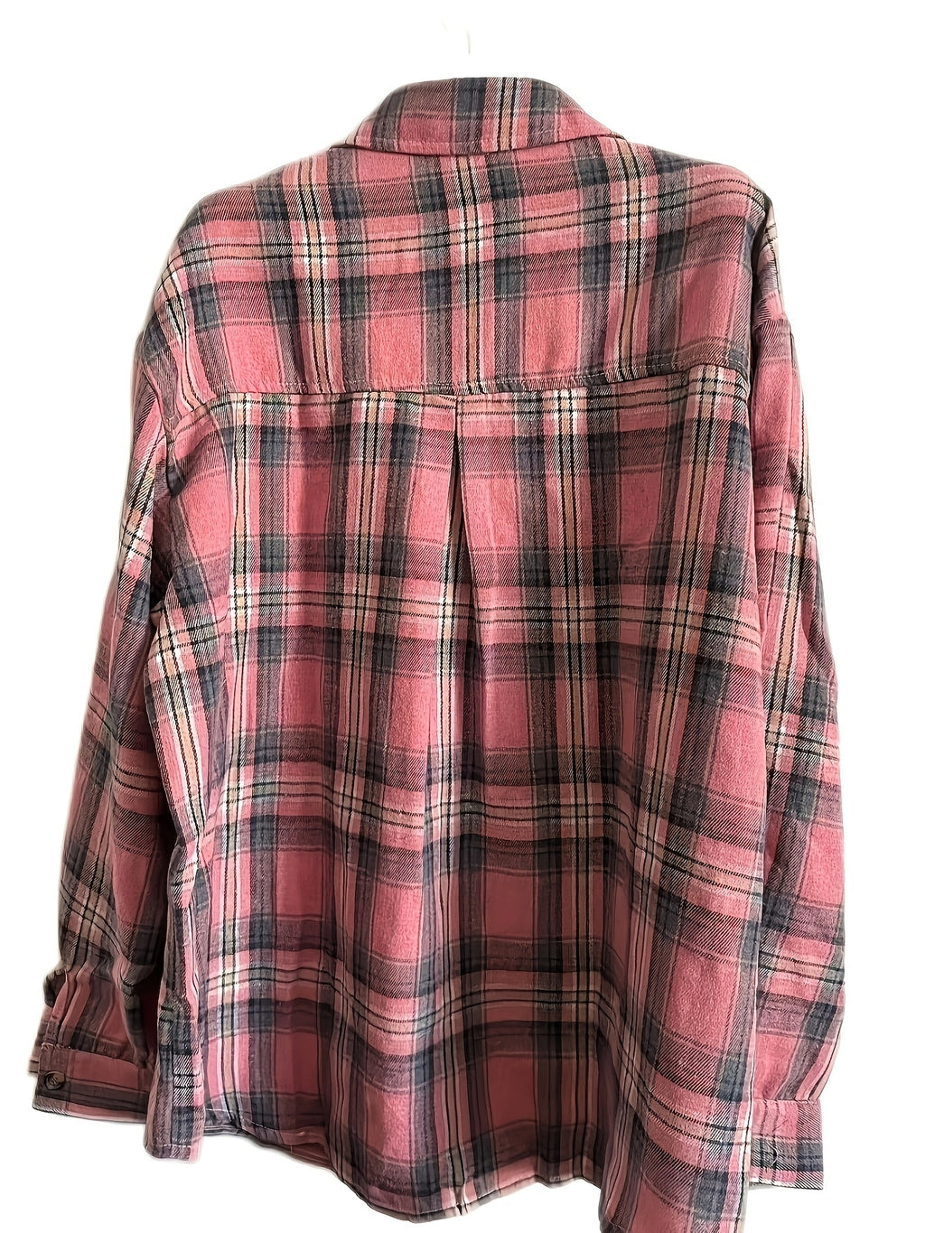 Women’s Relaxed Plaid Shirt Classic Check Pattern 1
