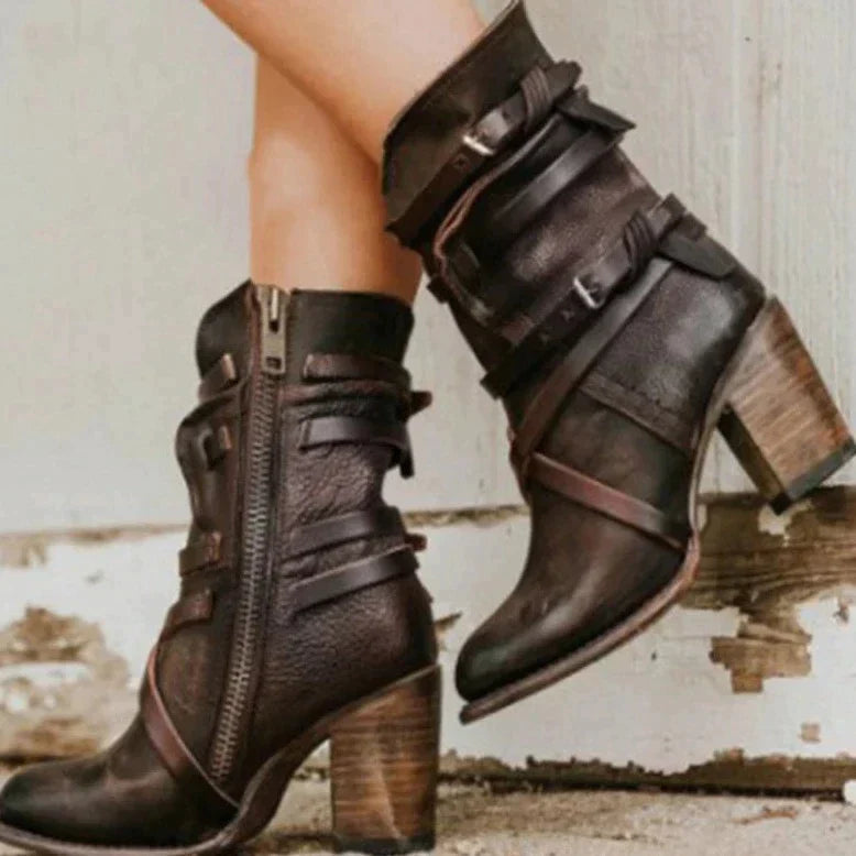 Women’s Retro Winter Boots Comfortable Suede Design 5