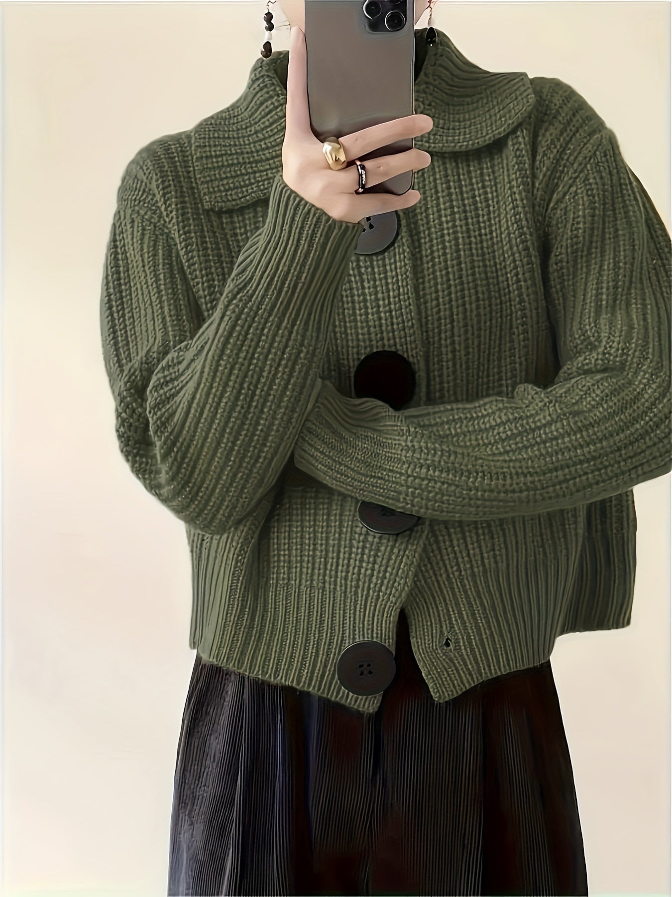 Women’s Ribbed Knit Sweater Cozy Relaxed Fit Design 5
