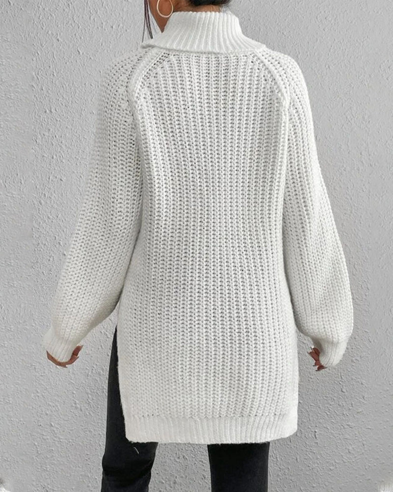 Women’s Ribbed Turtleneck Sweater Elegant Winter Style 2