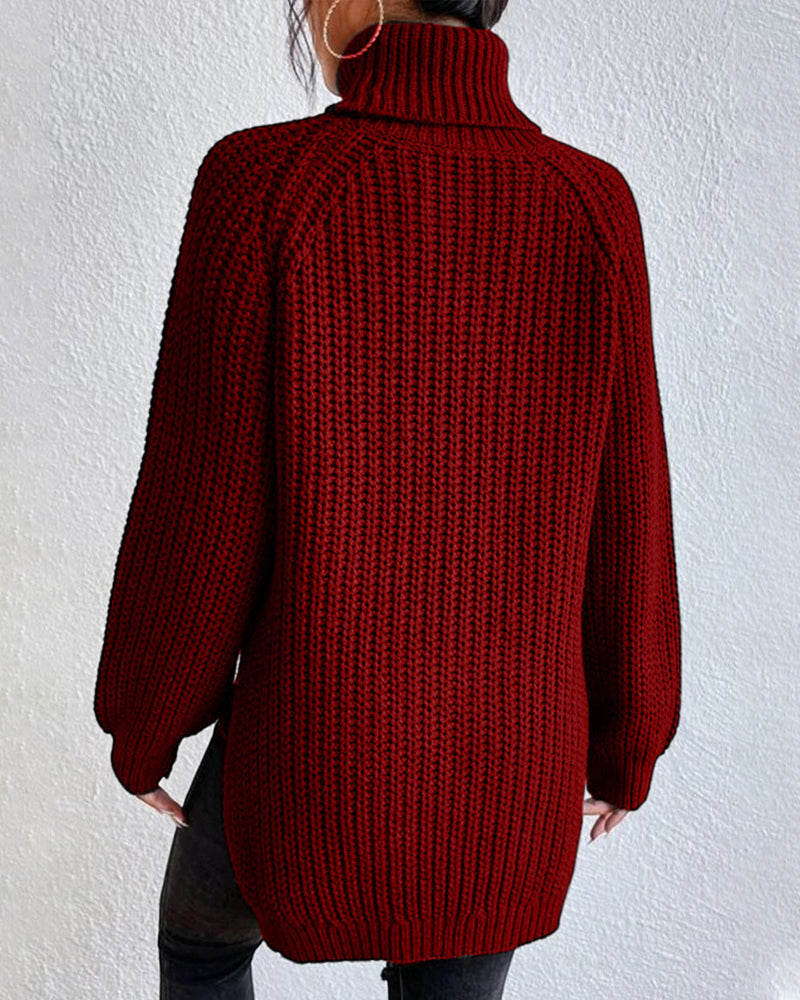 Women’s Ribbed Turtleneck Sweater Elegant Winter Style 7