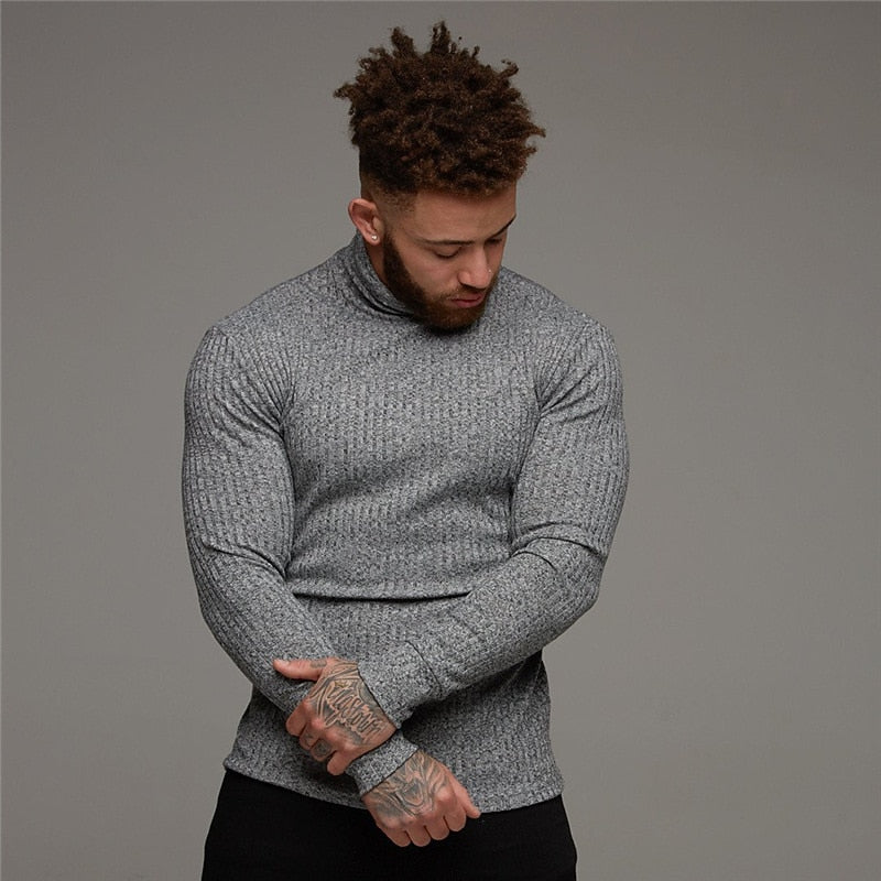 Women’s Ribbed Turtleneck Sweater Slim Fit Classic Style 8