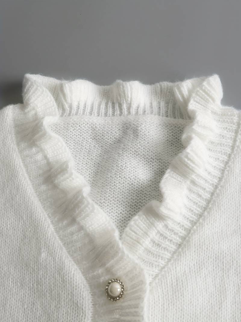 Women’s Ruffle Blouse with Decorative Buttons Elegant Style 3