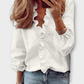 Women’s Ruffled Blouse Lightweight Summer Top 0