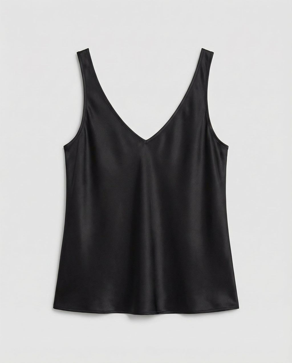 Women’s Satin V-Neck Camisole Top Elegant Wide-Strap Design 2