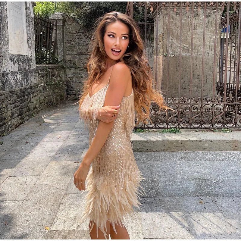 Women’s Sequin Cocktail Dress Elegant Evening Style 5