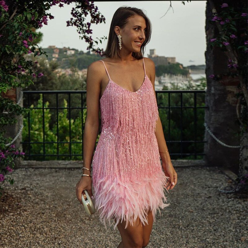 Women’s Sequin Cocktail Dress Elegant Evening Style 7