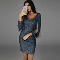 Women’s Sequin Mini Dress Elegant Bodycon Style for Cocktail Parties 0