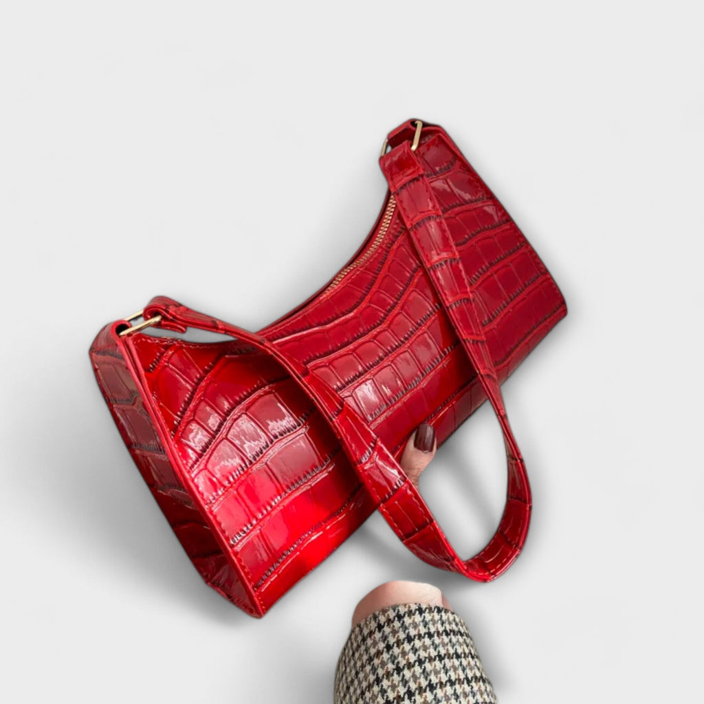 Women’s Shiny Leather Handbag Elegant Design for Everyday Use 1