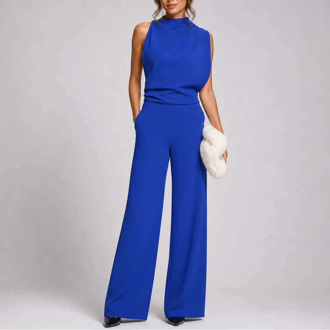 Women’s Sleeveless Jumpsuit Wide-Leg Silhouette 5