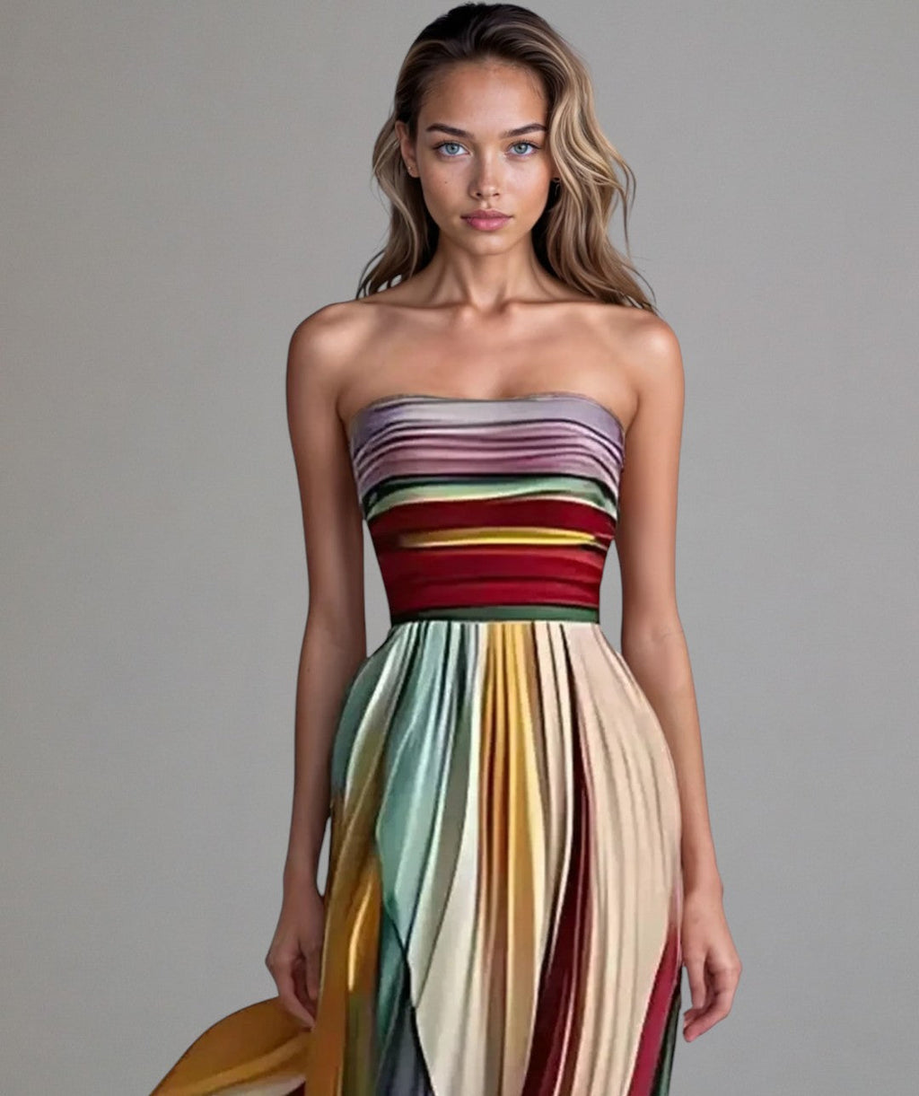Women’s Sleeveless Summer Dress Vibrant Ankle-Length Style 0