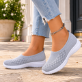 Women’s Slip-On Sneakers Flexible Wedge Sole for Comfortable Walking 0