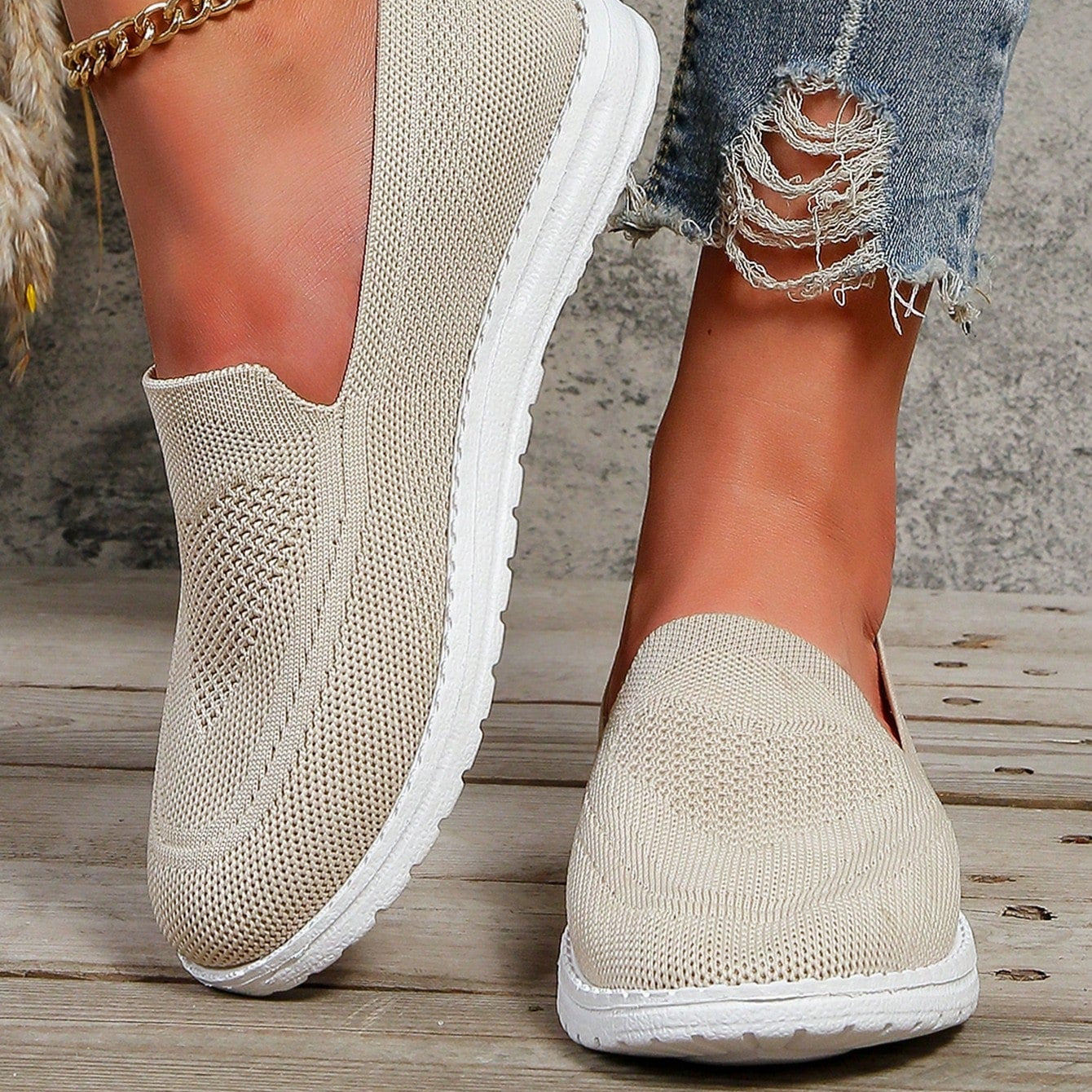 Women’s Slip-On Sneakers Lightweight Casual Summer Style 0