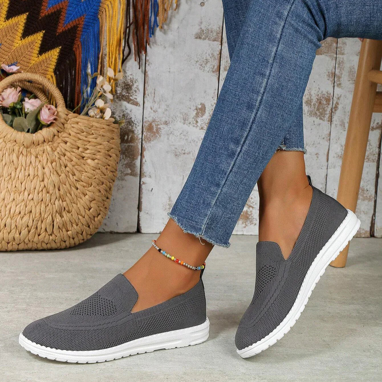 Women’s Slip-On Sneakers Lightweight Casual Summer Style 4