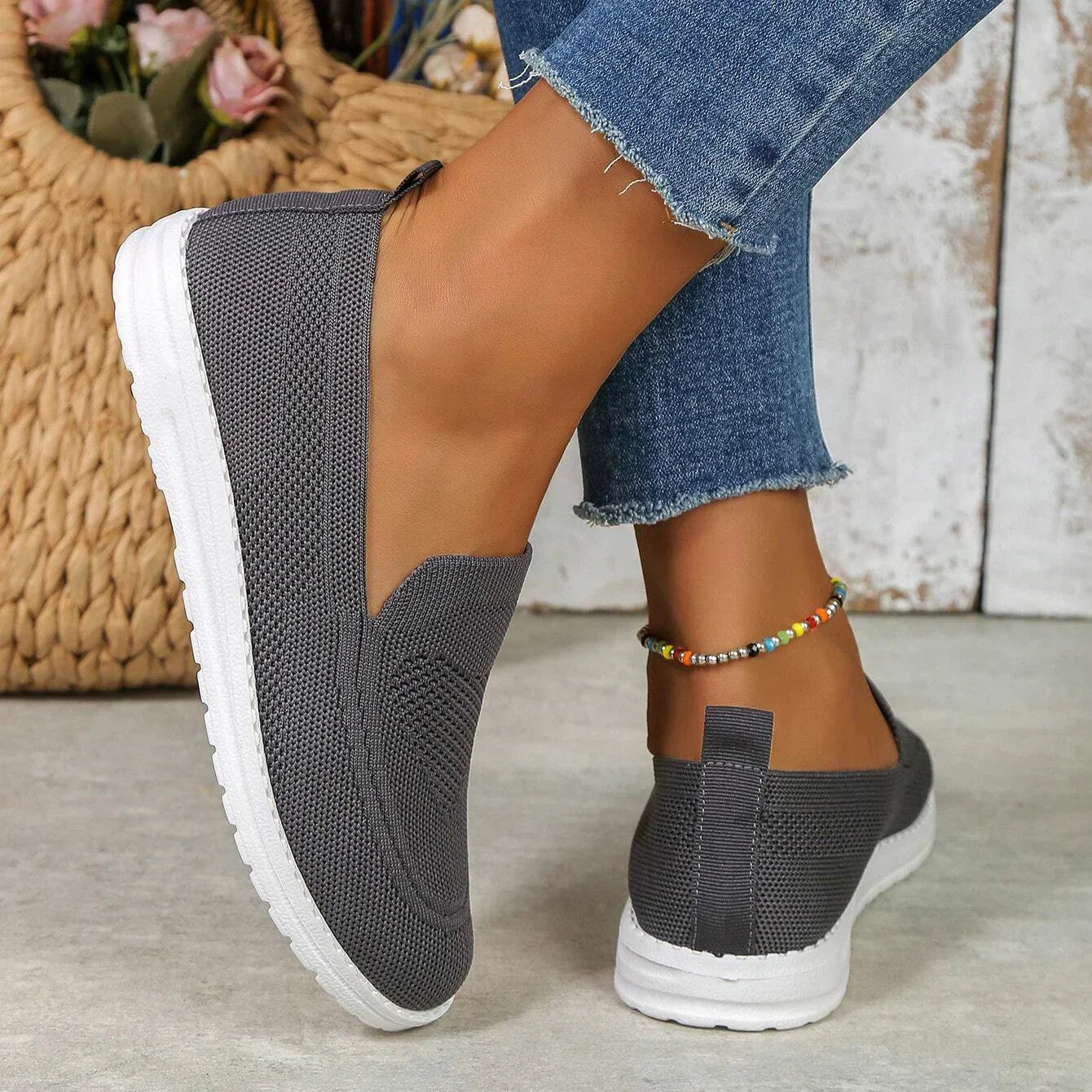 Women’s Slip-On Sneakers Lightweight Casual Summer Style 7