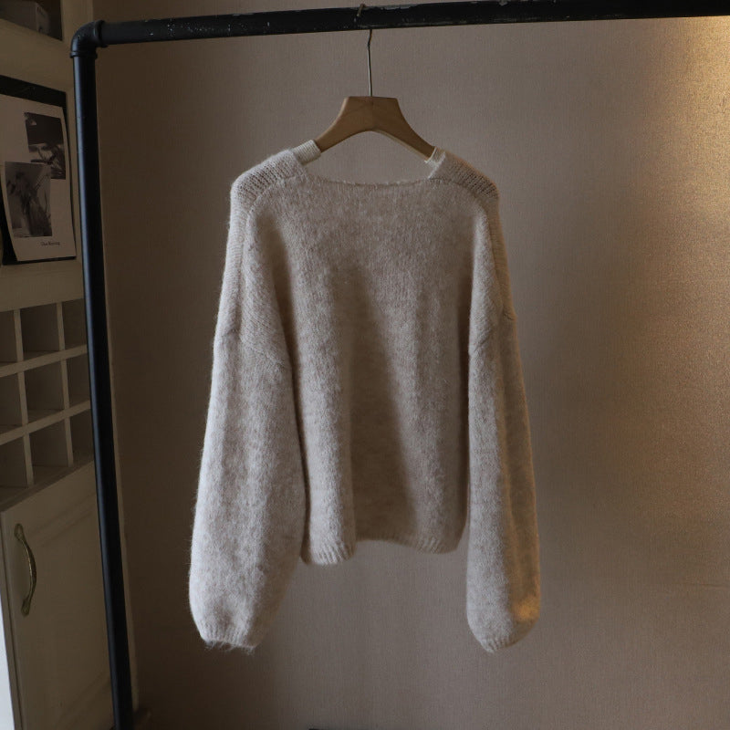 Women’s Soft Knit Sweater Elegant V-Neck Design 8
