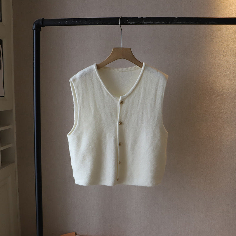 Women’s Soft Vest Elegant Silken Weave Design 0