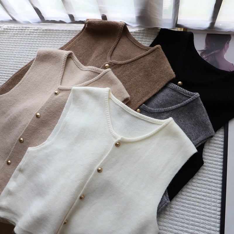 Women’s Soft Vest Elegant Silken Weave Design 1