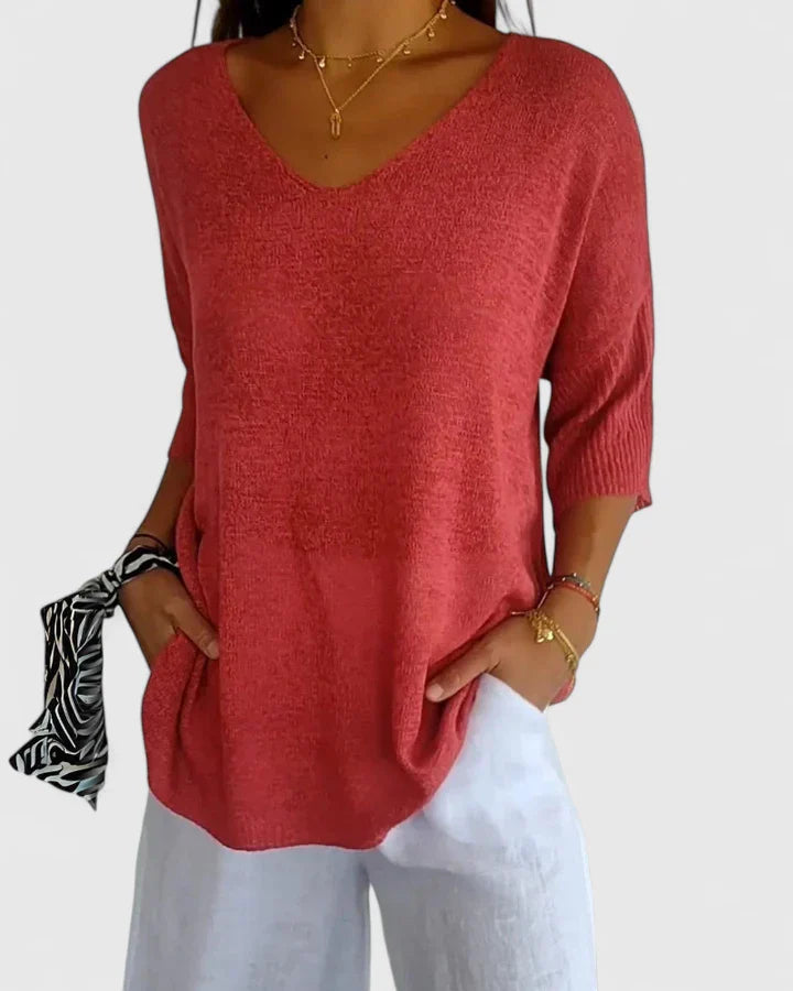 Women’s Sophisticated Top Breathable Elegant Style 0