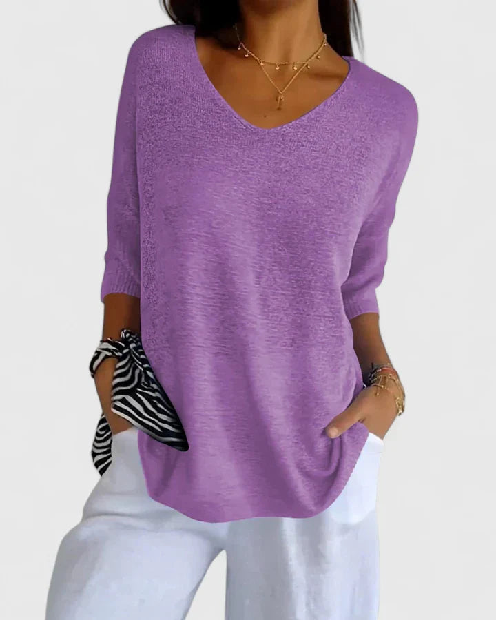 Women’s Sophisticated Top Breathable Elegant Style 3