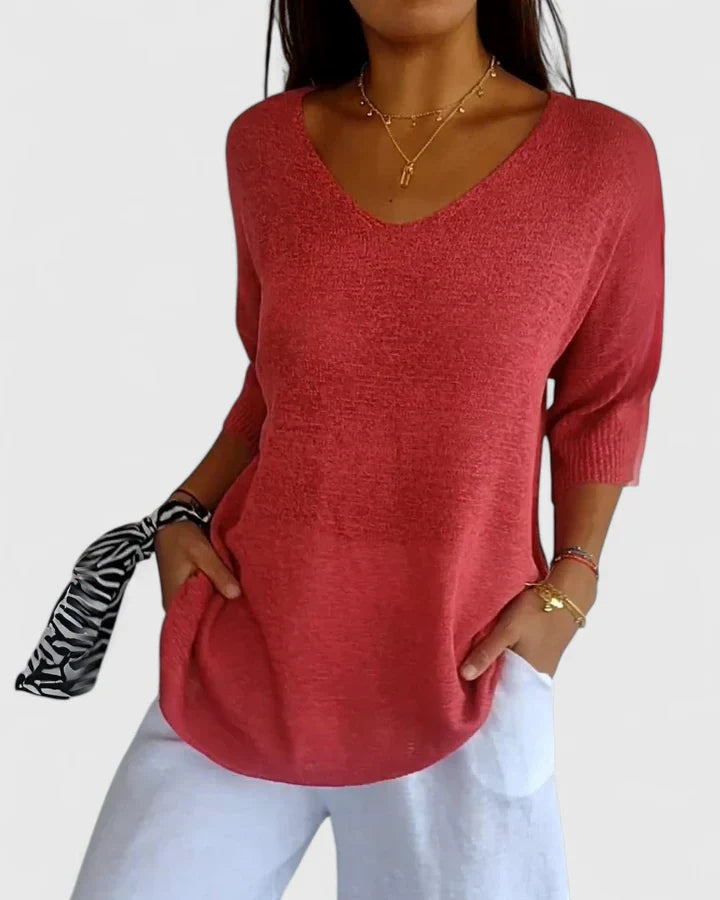 Women’s Sophisticated Top Breathable Elegant Style 6