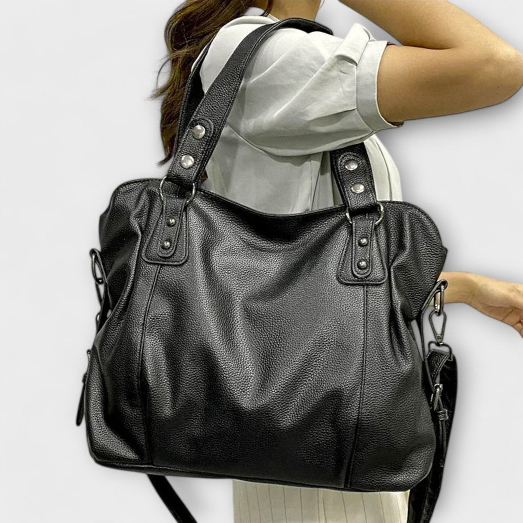 Women’s Spacious Vegan Leather Shoulder Bag with Adjustable Strap 1