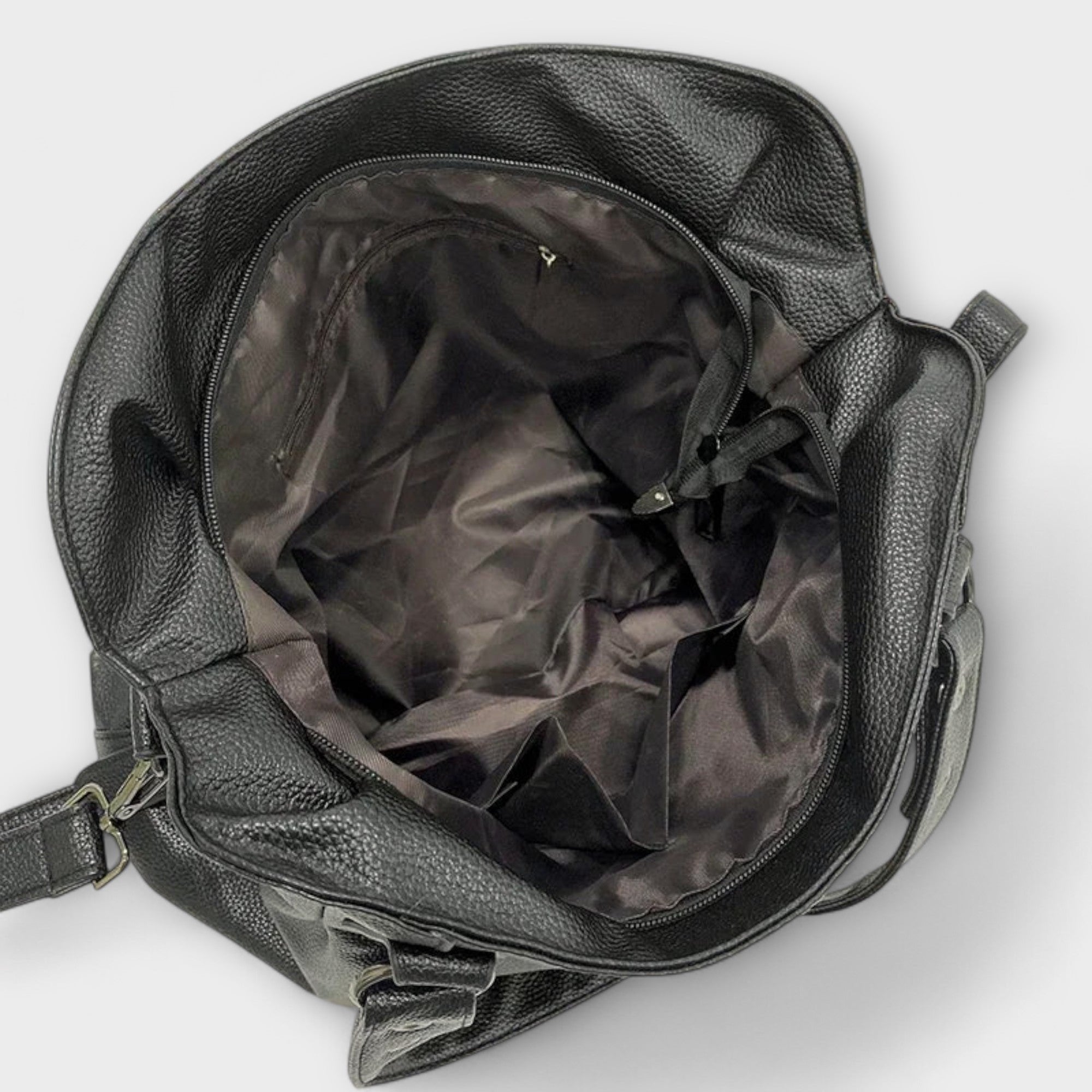 Women’s Spacious Vegan Leather Shoulder Bag with Adjustable Strap 4